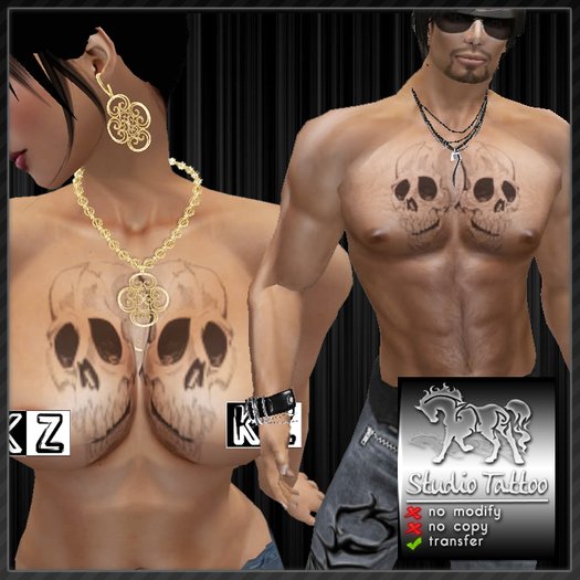 KZ - Tattoo Caveira Peito K1