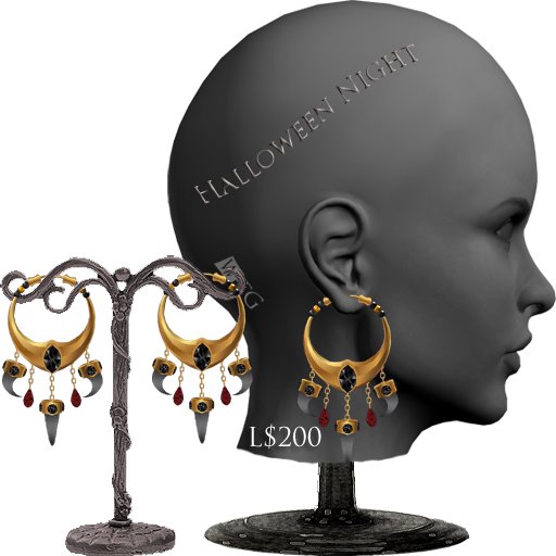 +:+WTG+:+ **Halloween Night** ear pierce