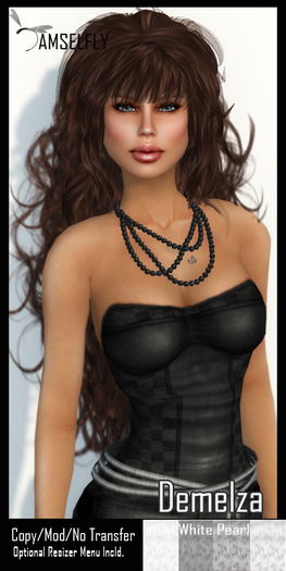 *~*Damselfly*~*Demelza White Pearl