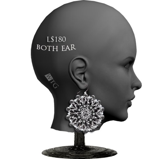 +:+WTG+:+ **Kaleidoscope-silver** ear piercesI