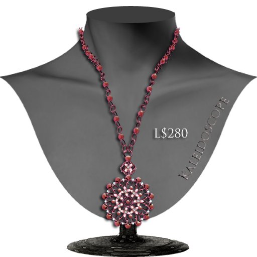 +:+WTG+:+ **Kaleidoscope-pink** necklace