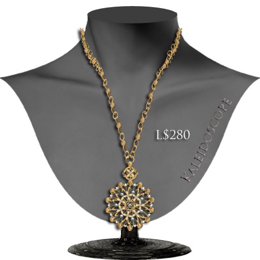 +:+WTG+:+ **Kaleidoscope-gold** necklace