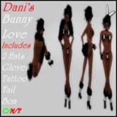 *Dani's* Bunny Love w/2 Hats and Boa