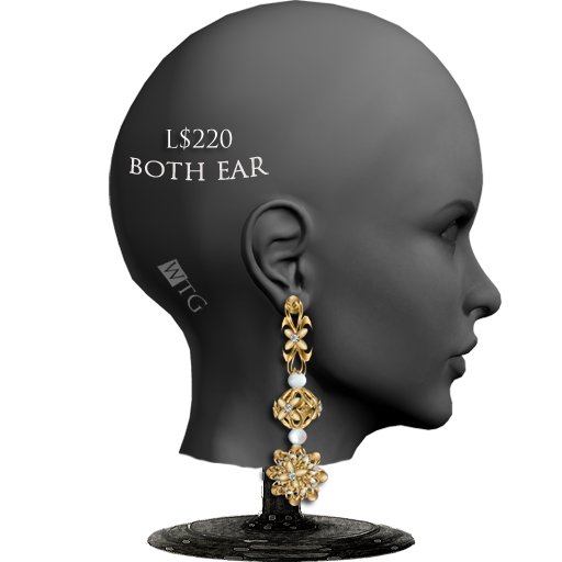 +:+WTG+:+ **Kaleidoscope-gold** ear piercesII 