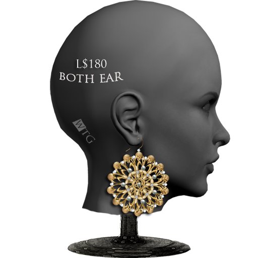 +:+WTG+:+ **Kaleidoscope-gold** ear piercesI