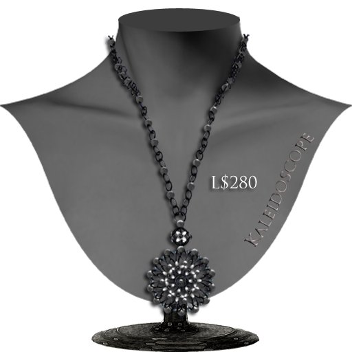 +:+WTG+:+ **Kaleidoscope-black** necklace