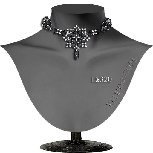 +:+WTG+:+ **Kaleidoscope-black** choker