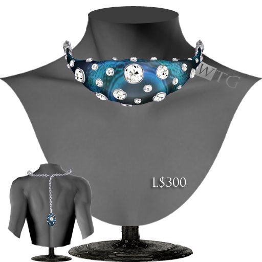+:+WTG+:+ **The Sparkle of The Star-peacock** necklace