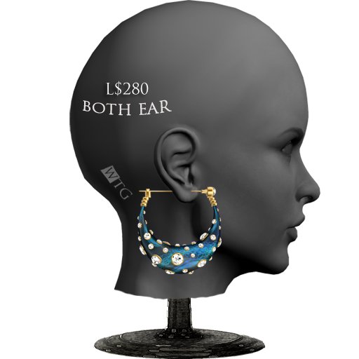 +:+WTG+:+ **The Sparkle of The Star-peacockG** ear pierce