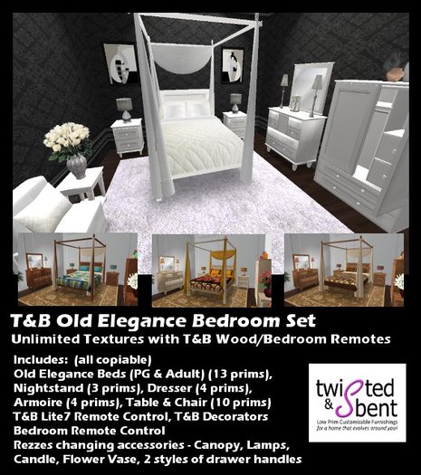Texture Changing T&B Old Elegance Interactive Bedroom Set