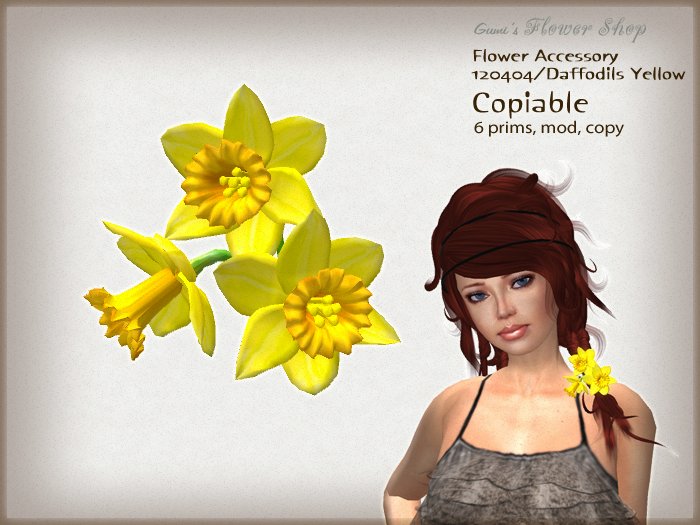 (g.) Flower Accessory 120404/Daffodil Yellow