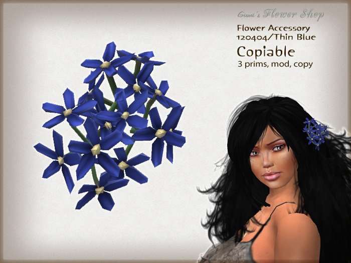(g.) Flower Accessory 120404/Thin Blue