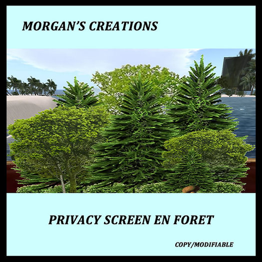 PRIVACY SCREEN/ECRAN EN FORET
