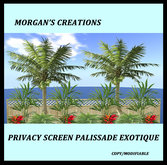SCREEN/ECRAN PALISSADE EXOTIQUE