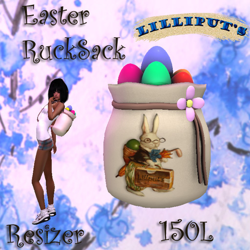 PETITE~Lilliput's~Easter RuckSack~FOR PETITE MESH AVATAR