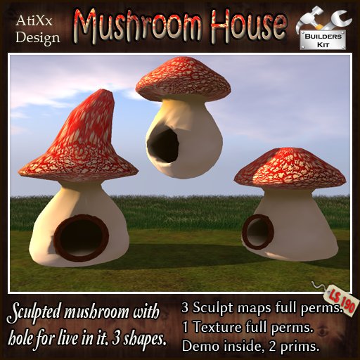 -AtiXx-Mushroom house Full perms with maps and textures