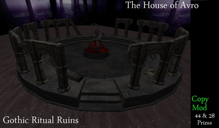 Gothic Ritual Ruins v1 Gothic furniture