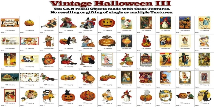 Shabby Chic Vintage Halloween III