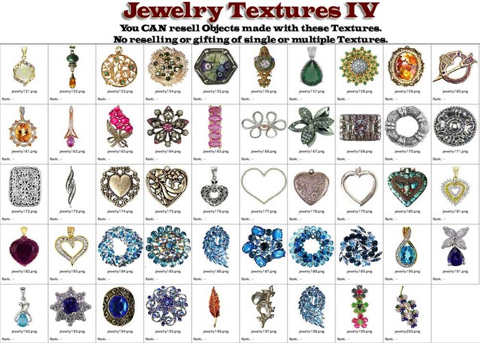 Shabby Chic Jewelry Textures IV