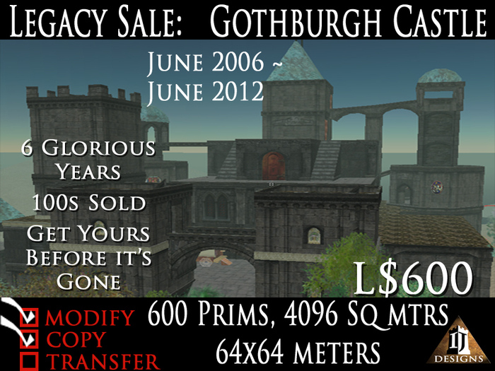 GOTHBURGH CASTLE: LEGACY PREFAB Back on Market for a limited time
