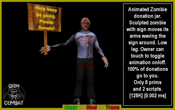 Donation Collector Zombie (BOXED)