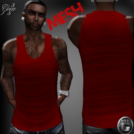 ::Certified Goon:: Red Mesh Tank