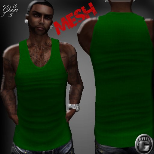 ::Certified Goon:: Green Mesh Tank