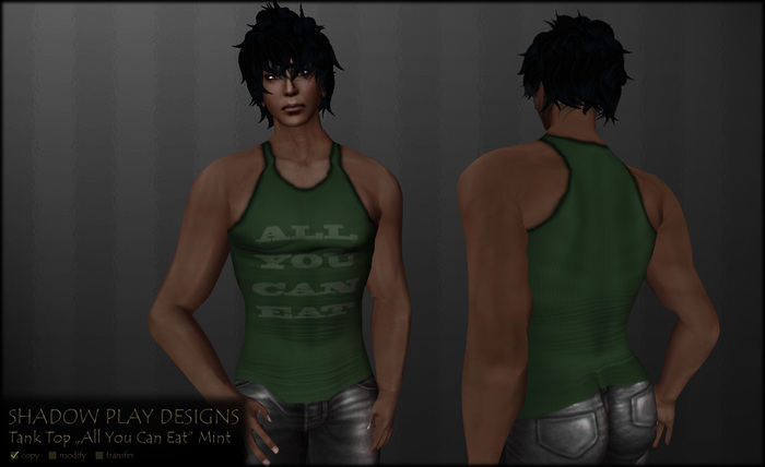 Tank Top ALL YOU CAN EAT - Mint 