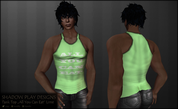 Tank Top ALL YOU CAN EAT - Lime 