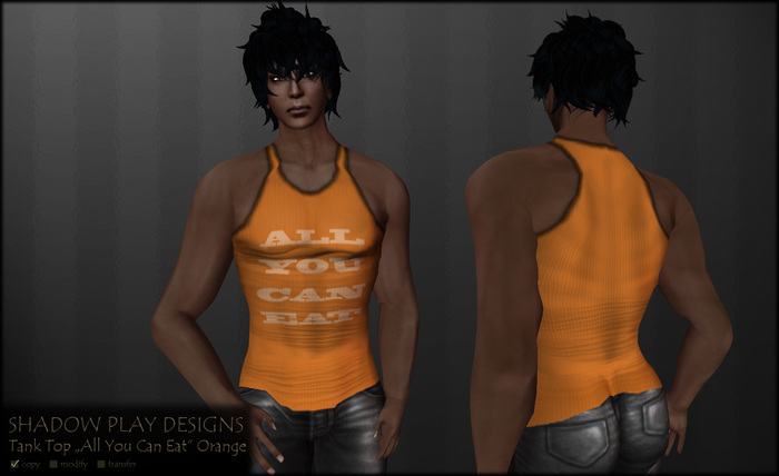 Tank Top ALL YOU CAN EAT - Orange 