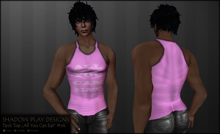 Tank Top ALL YOU CAN EAT - Pink 