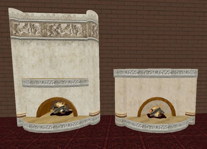Two Fireplaces Marble boxed set
