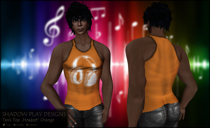 Tank Top HEADSET - Orange 