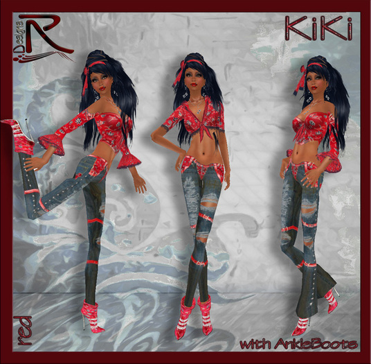 Kiki red with Ankle Boots - Ronjas RDesignS Collection by Ronja Pera (Retail Box) 