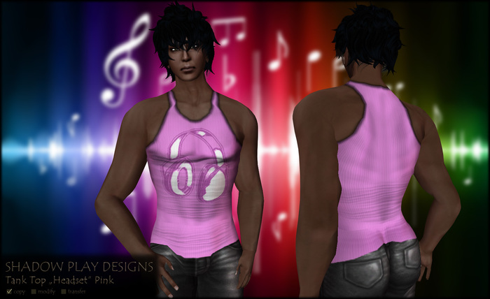 Tank Top HEADSET - Pink 