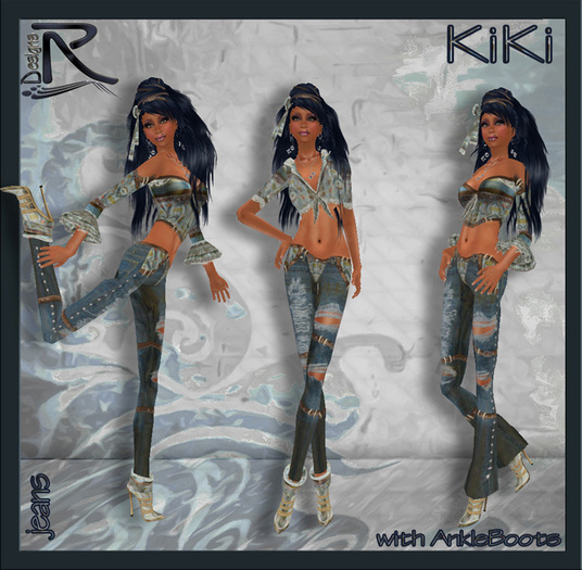 Kiki jeans with Ankle Boots - Ronjas RDesignS Collection by Ronja Pera (Retail Box) 