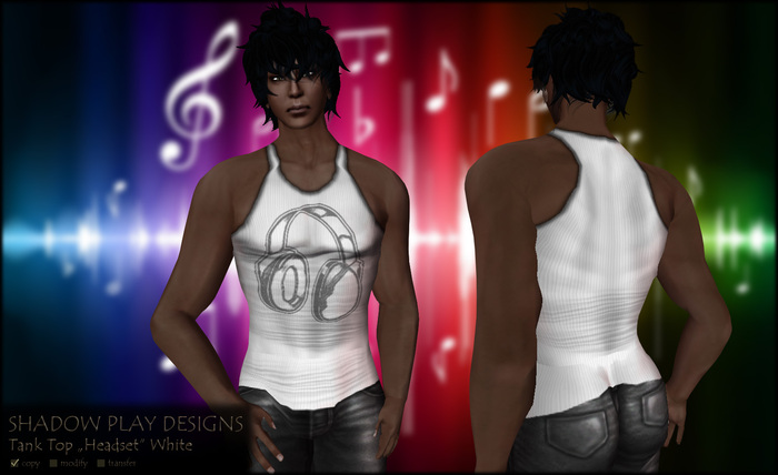 Tank Top HEADSET - White 