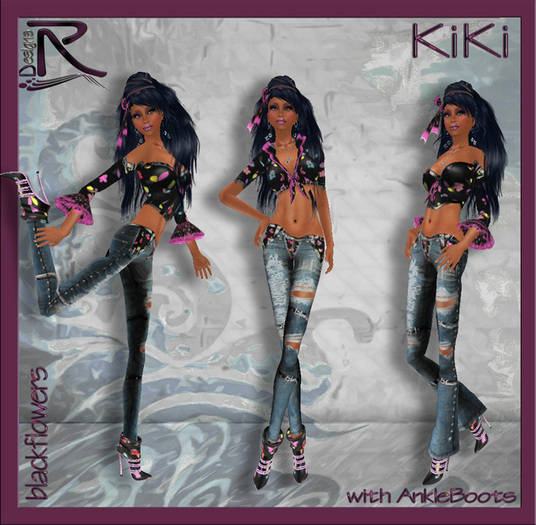 Kiki black with Ankle Boots - Ronjas RDesignS Collection by Ronja Pera (Retail Box) 