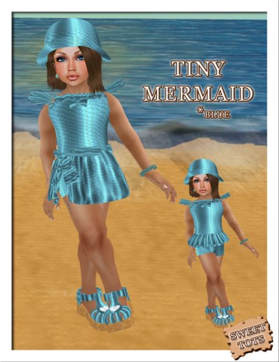 Tiny Mermaid Blue