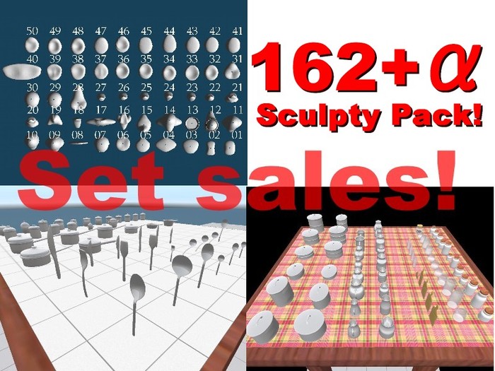 small Lemon Sculpty Pack (50+a) & (Kitchen Tools1&2) (WebShop)