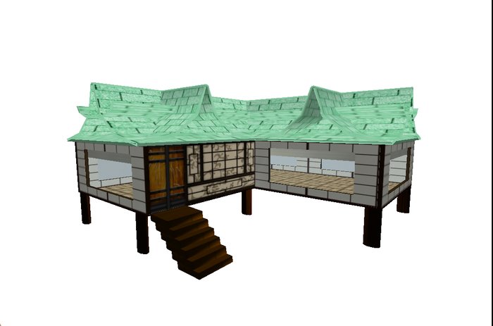 Asian L Shaped House