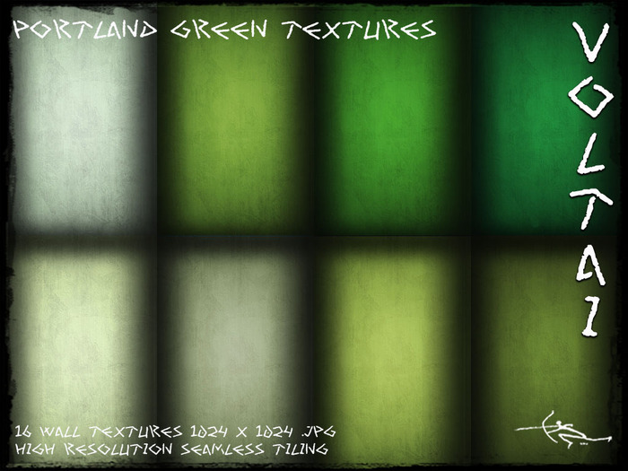 Voltai Portland Green Textures - Cement Wall textures