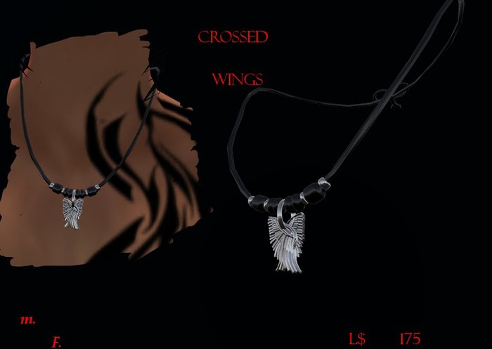 Necklace Crossed Wings