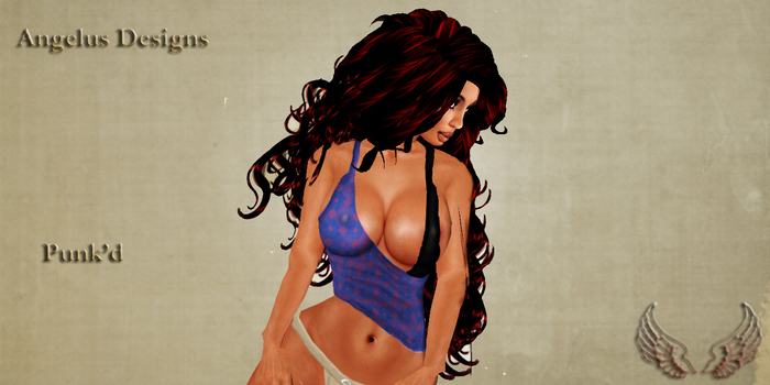Angelus Designs-punk'd blue diamonds