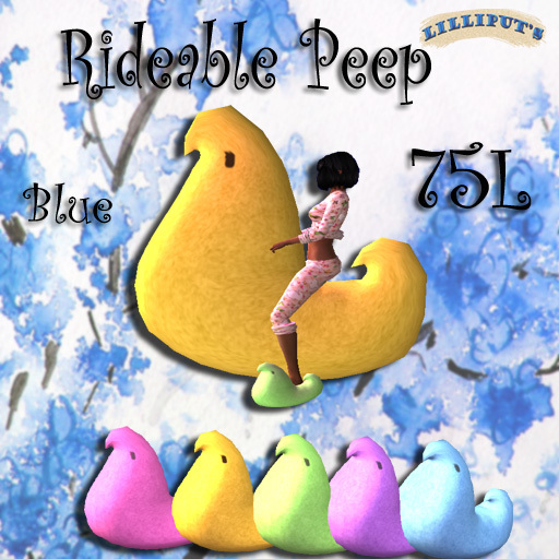 PETITE~Lilliput's~Rideable Peep~Blue~PETITE MESH AVATAR