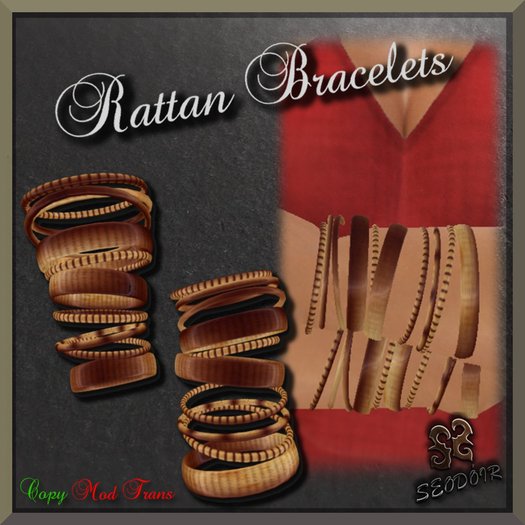 Bracelet Set -  Rattan