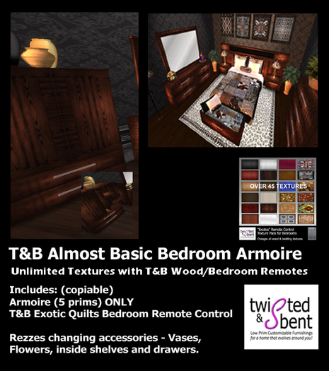 Texture Changing T&B Almost Basic Interactive Bedroom Armoire