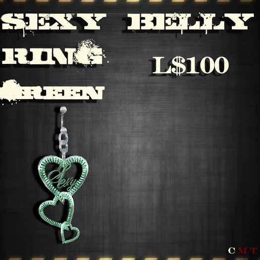 Sexy Belly Ring Green - J*C