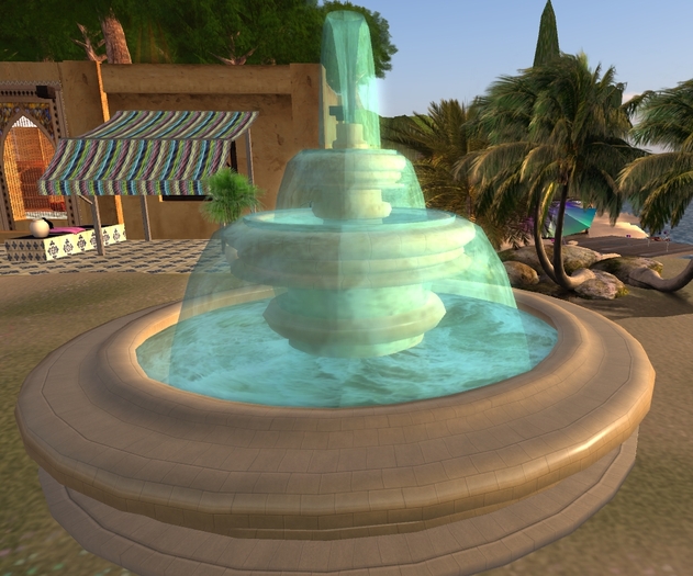 Fountain large (stone wall)