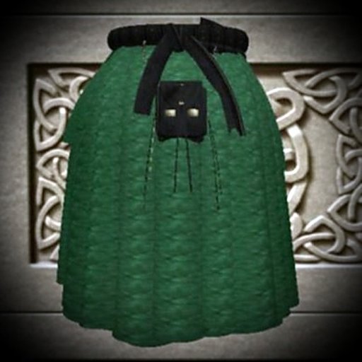 Dress Kilt Green Leather